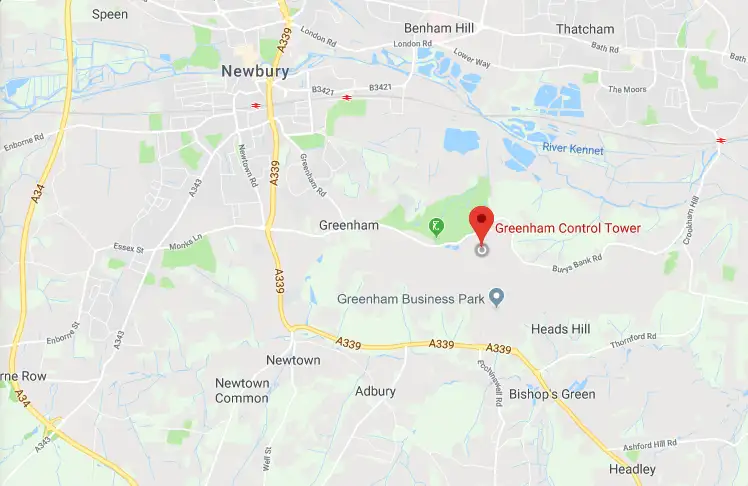 GreenhamCommonControlTower-Map Greenham Common Control Tower Map